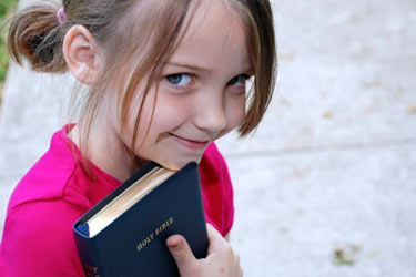 Girl with Bible